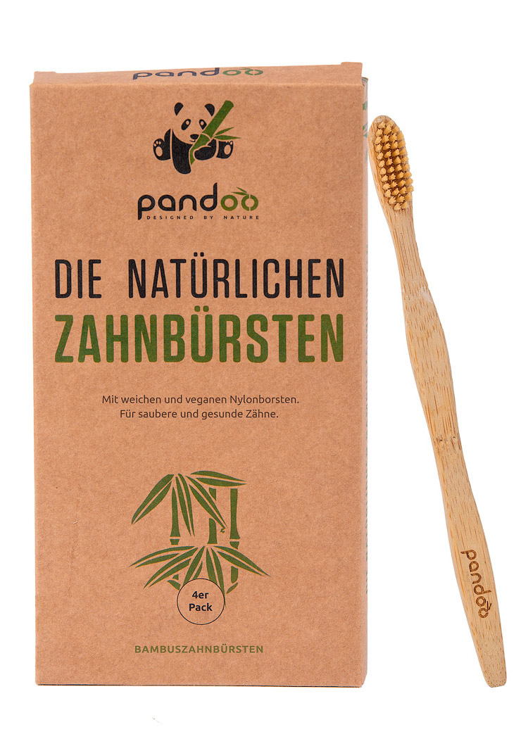 Bambus-Zahnbürsten für Erwachsene: Kartonverpackung